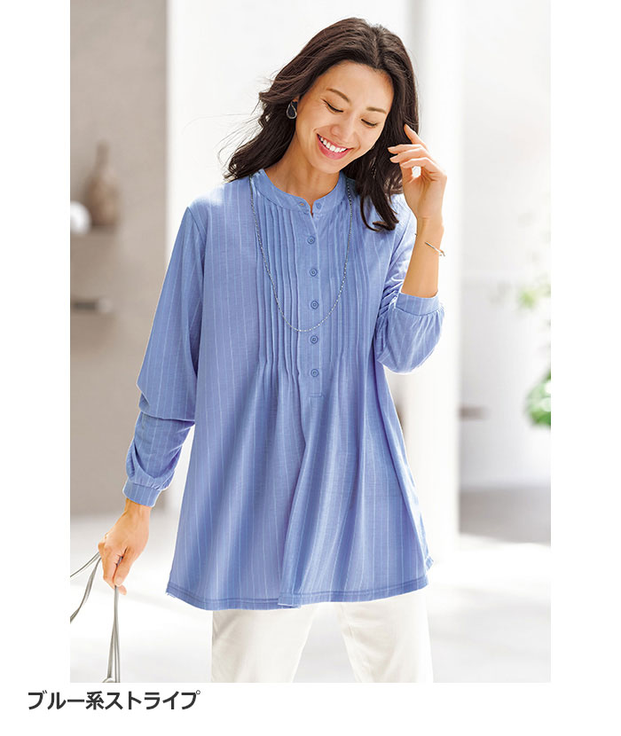 楽天市場】チュニック シワが目立ちにくい！ピンタック使いシャツ