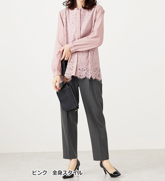 楽天市場】チュニック 上品スカラップレース使いシャツチュニック M-5L