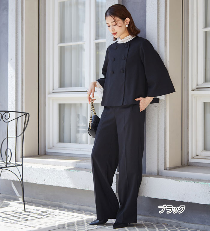 楽天市場】入学式 ママスーツ 卒業式 母 セレモニー パンツ スーツ