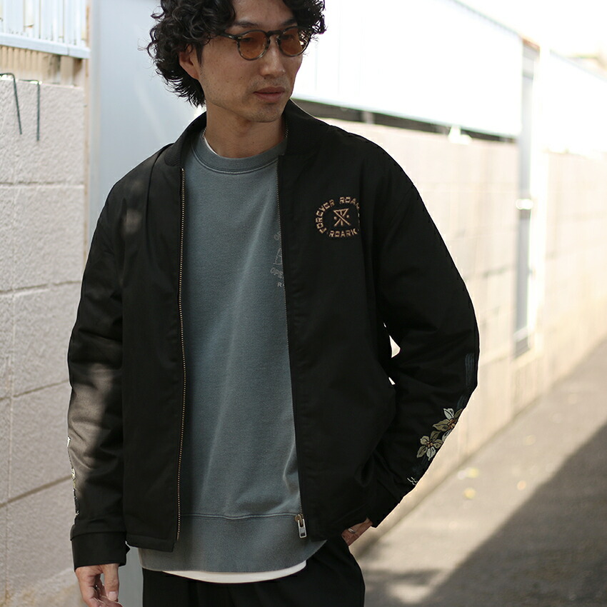 楽天市場】ROARK ロアーク バック刺繍ボンバージャケット RJJ1153