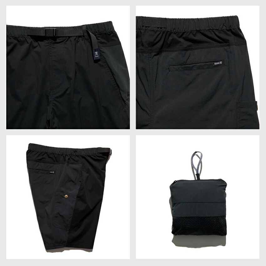 楽天市場】ROARK ロアーク 切替テックショートパンツ RSJ1022 ブラック