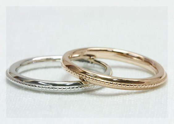 楽天市場】【超祭中は10％OFFクーポン】 ミル打ちメタルリング