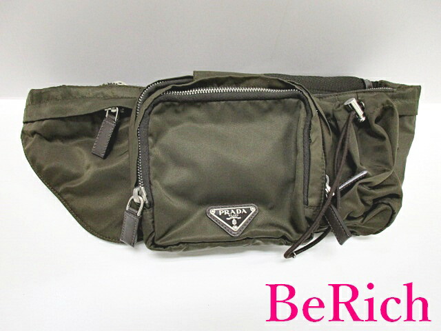楽天市場】プラダ PRADA ウエストバッグ ボディバッグ VA0056 カーキ
