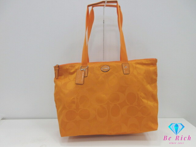 楽天市場】コーチ トートバッグ F77321 シグネチャー オレンジ