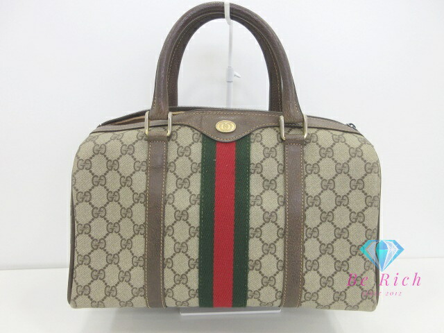 楽天市場】グッチ GUCCI ミニ ボストンバッグ 24.012.3842 GG シェリー