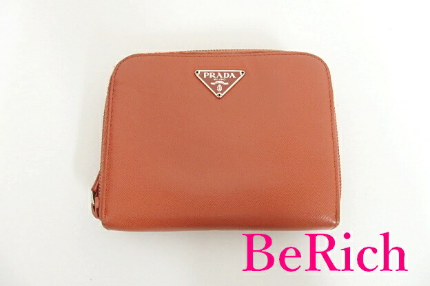 楽天市場】プラダ PRADA 二つ折り財布 サフィアーノ レザー オレンジ