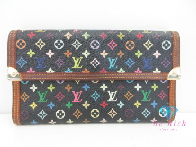 楽天市場】ルイヴィトン louis vuitton マルチカラー 長財布 ポルト