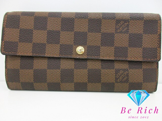 楽天市場】ルイ ヴィトン LOUIS VUITTON 二つ折り財布 長財布 ダミエ