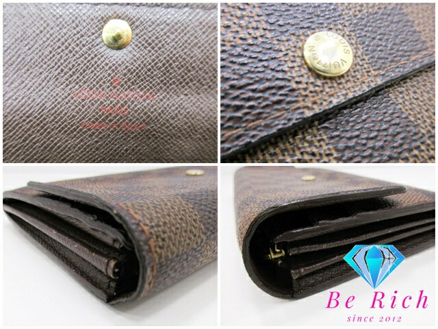 楽天市場】ルイ ヴィトン LOUIS VUITTON 二つ折り財布 長財布 ダミエ