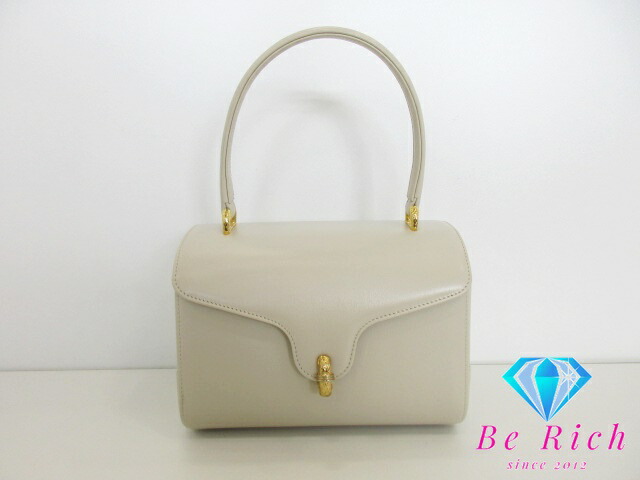 楽天市場】ワコー WAKO 和光 ハンドバッグ アイボリー ベージュ レザー