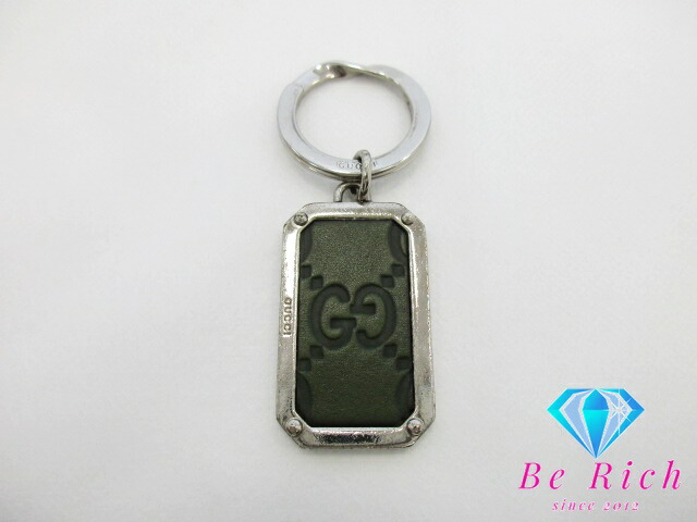 楽天市場】グッチ GUCCI キーホルダー キーリング GG シマ レザー