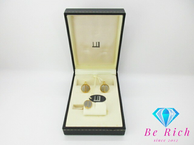 楽天市場】ダンヒル dunhill ネクタイピン カフス セット シルバー