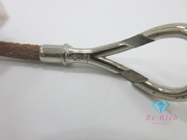 楽天市場】エルメス HERMES アタメ ブレスレット シルバー 茶 ブラウン
