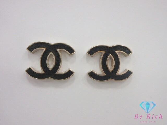 楽天市場】シャネル CHANEL ココマーク スタッド ピアス メタル レザー