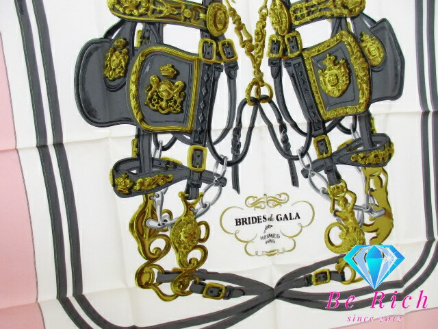 楽天市場】美品 エルメス HERMES カレ 90 スカーフ BRIDES de GALA