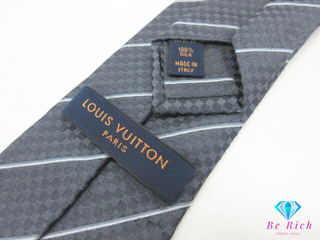 楽天市場】ルイ ヴィトン LOUIS VUITTON ネクタイ M78758 グレー 系