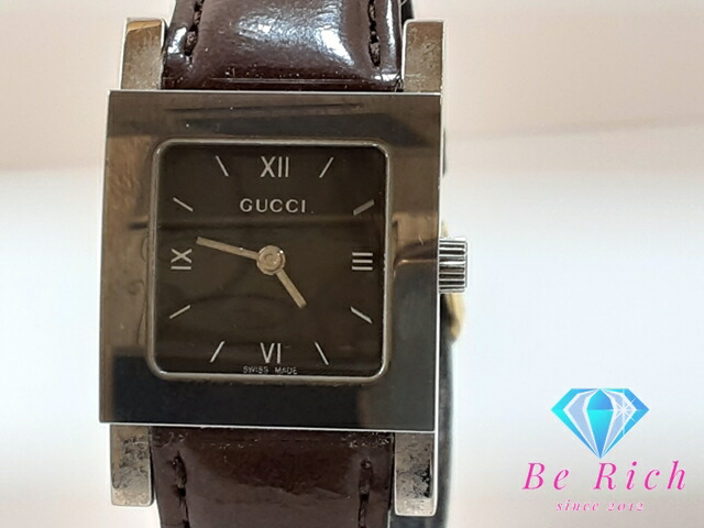 楽天市場】グッチ GUCCI レディース 腕時計 7900L スクエア 黒