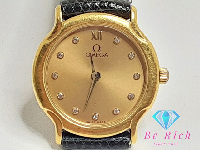 楽天市場】オメガ OMEGA デビル レディース 腕時計 11P ダイヤ 750 YG