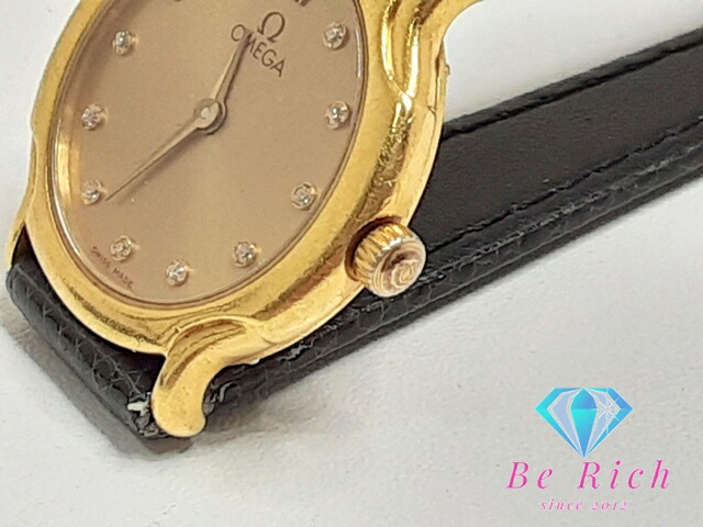 楽天市場】オメガ OMEGA デビル レディース 腕時計 11P ダイヤ 750 YG