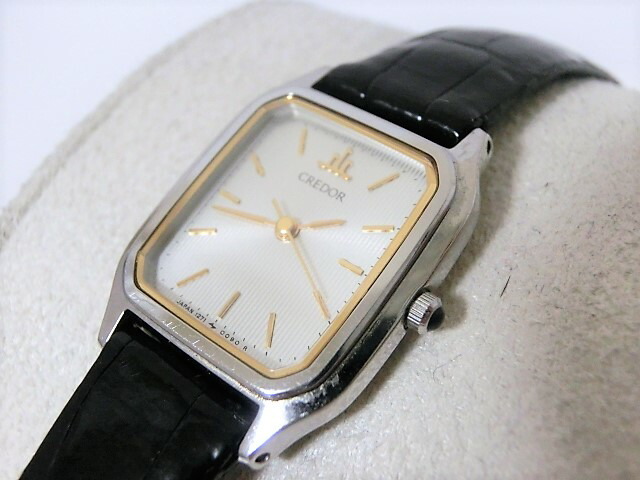 楽天市場】セイコー クレドール 1271-5020 SS/レザー レディース