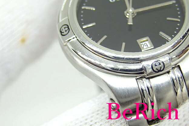 楽天市場】グッチ GUCCI レディース 腕時計 9040L デイト ラウンド 黒