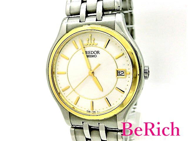 SEIKO セイコークレドール 8J86-7A00 18KT/SS 余りコマ3個 時計 SEIKO