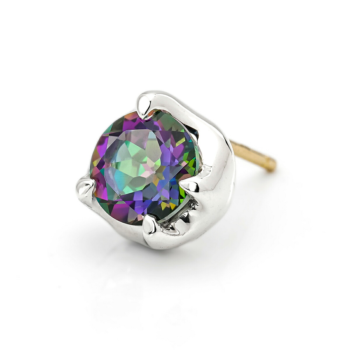 楽天市場】[公式]ブラッディマリー ナットピアス 天然石 ポストK18