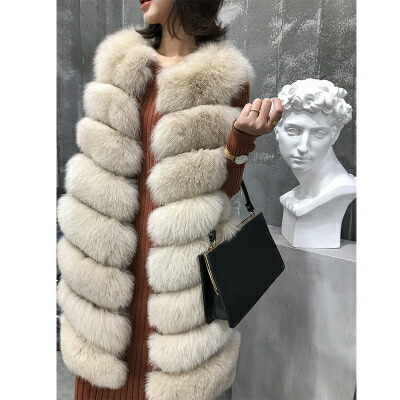 楽天市場】SALE セール 毛皮 リアルフォックス FOX ロングベスト ジレ