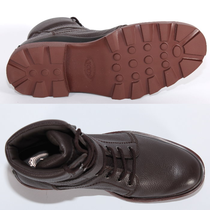 楽天市場】TOD'S トッズ レースアップ アンクル ブーツ ブラウン