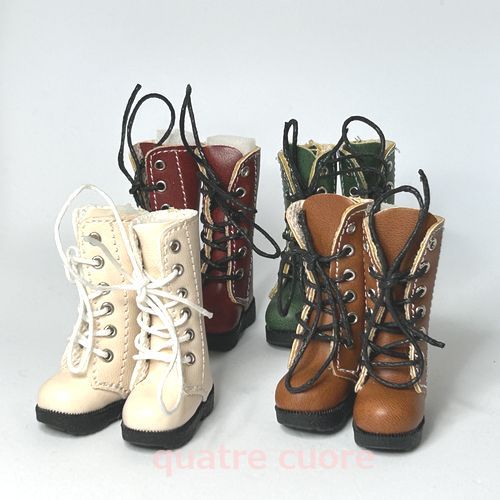 楽天市場】【複数ご購入でお値引中 】 合皮調 ドール用ブーツ 編み上げ