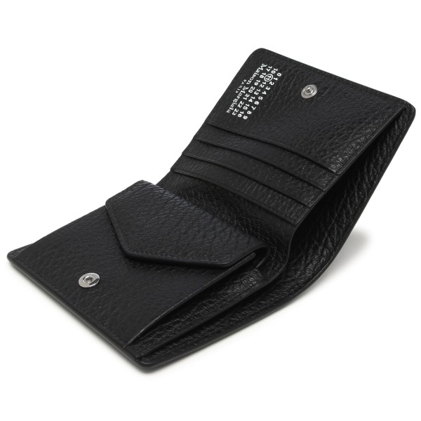 楽天市場】メゾンマルジェラ 二つ折り財布 ミニ財布 ブラック メンズ