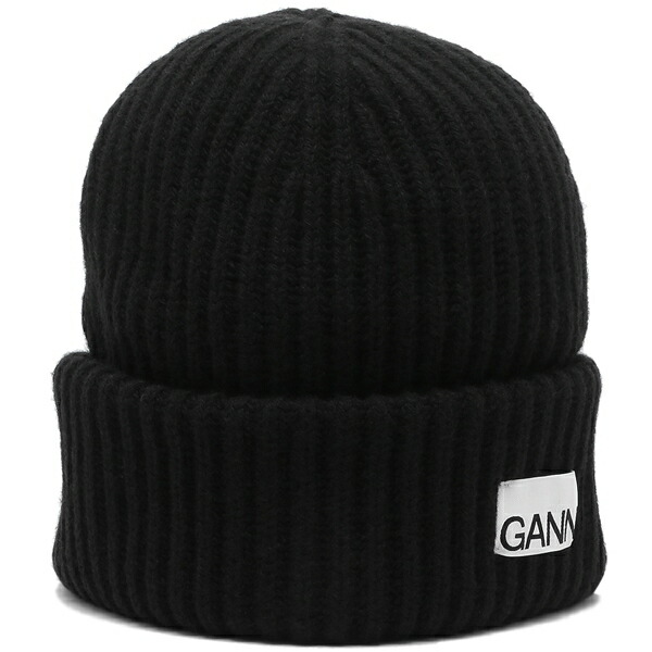 楽天市場】ガニー 帽子 ニット帽 ビーニー ブラック レディース GANNI