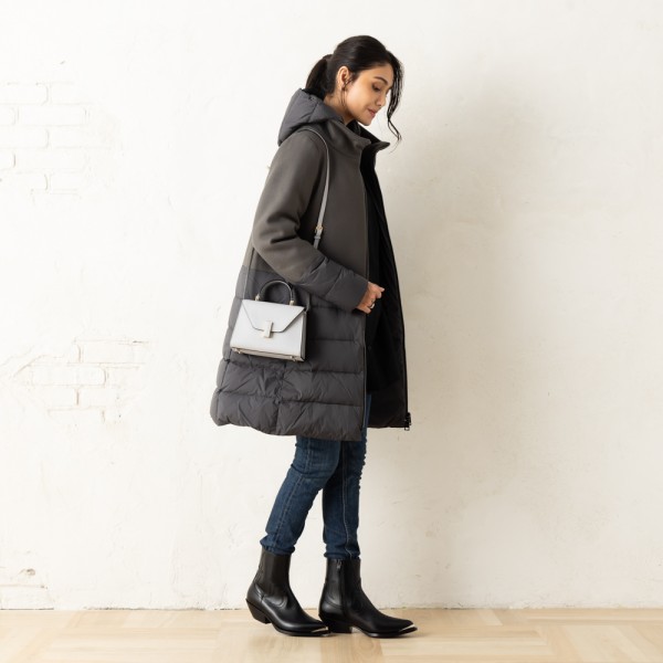 楽天市場】ヘルノ ダウンジャケット コート グレー レディース HERNO