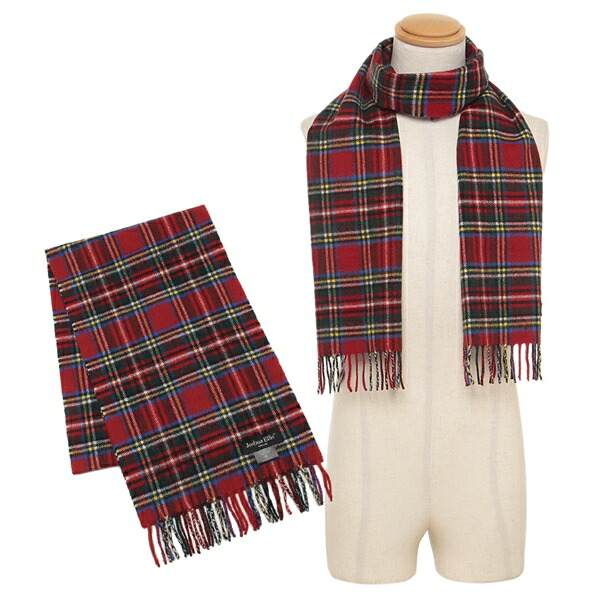 楽天市場】ジョシュアエリス ストール マフラー レッド マルチカラー