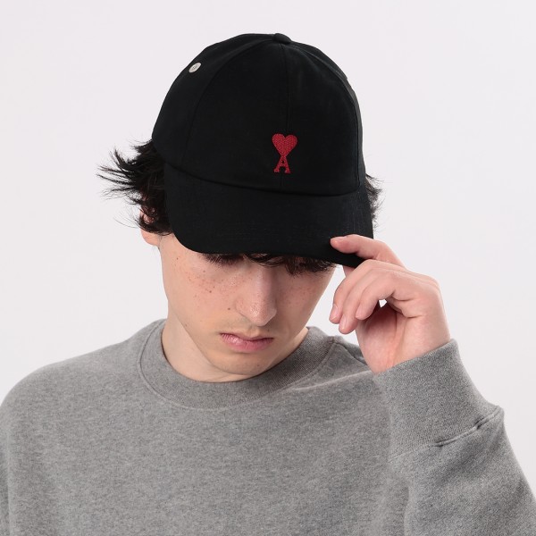 楽天市場】アミパリス 帽子 エンブロイダリー キャップ ブラック