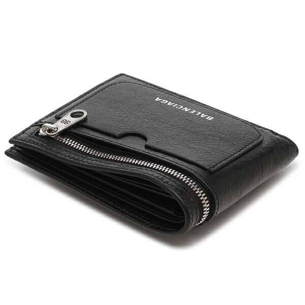 楽天市場】バレンシアガ 二つ折り財布 ブラック メンズ BALENCIAGA