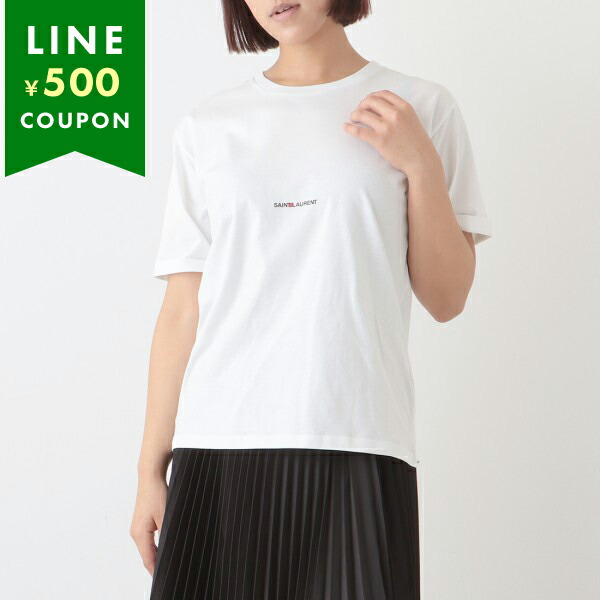 楽天市場】サンローランパリ Tシャツ トップス ロゴ ホワイト