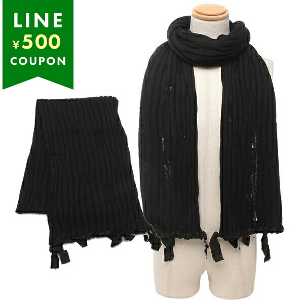 楽天市場】エムエムシックス メゾンマルジェラ マフラー ブラック