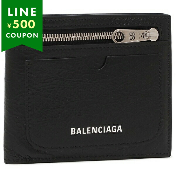 楽天市場】バレンシアガ 二つ折り財布 ブラック メンズ BALENCIAGA