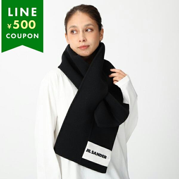 楽天市場】ジルサンダー マフラー ジルサンダープラス ブラック メンズ