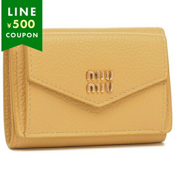 楽天市場】ミュウミュウ 三つ折り財布 ヴィッテロダイノレザー ミニ