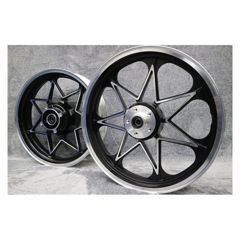 楽天市場】ゼファーΧ 400 キャスト ホイール ブラック セブン