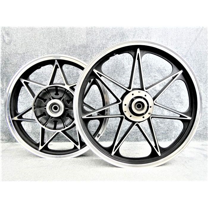 楽天市場】Z1 Z2 キャスト ホイール ブラック セブン : カスタム