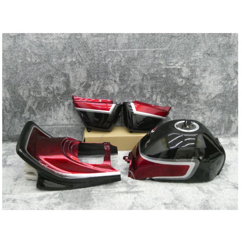 楽天市場】エイプ50 外装セット 黒赤 2型 CBX仕様 : カスタムパーツ DJ