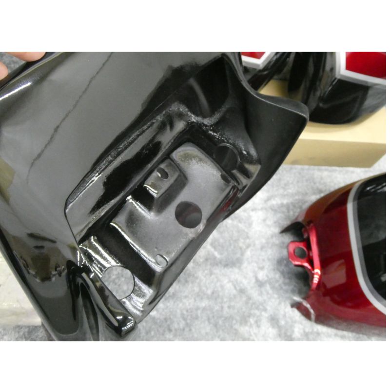 楽天市場】エイプ50 外装セット 黒赤 テールランプ STD 2型 CBX