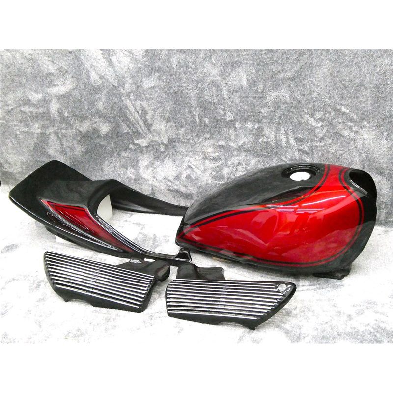 楽天市場】ゼファー400 外装セット 黒 赤 Zアルフィン ハネテール