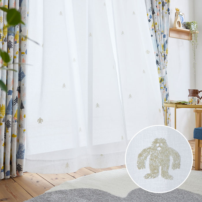 楽天市場】北欧レースカーテン イエティボイル ボイルレース もみの木