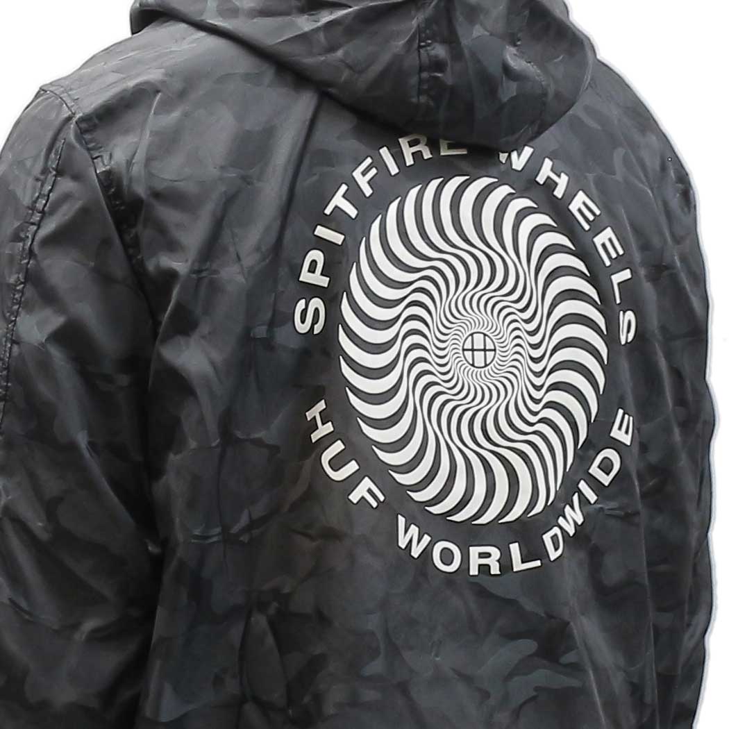 楽天市場】Huf × Spitfire SPTIFIRE Packable Anorak Half Zip Hooded