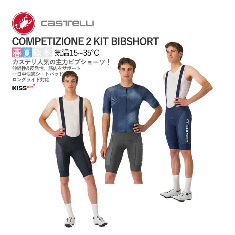 楽天市場】castelli competizione kit bibshortの通販