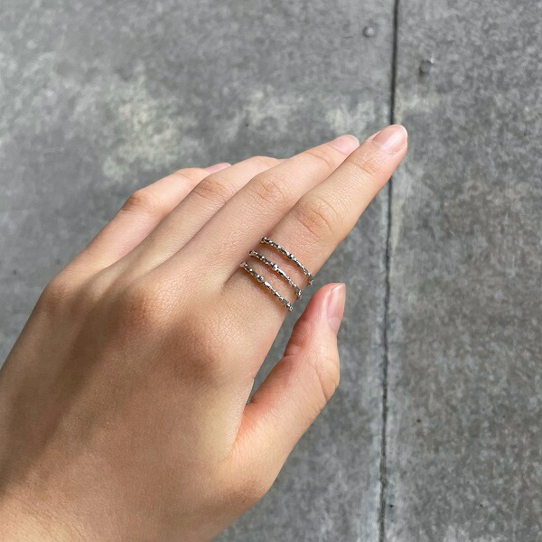 楽天市場】18金 リング 形状記憶 K18 指輪 フリーサイズ ミラーボール